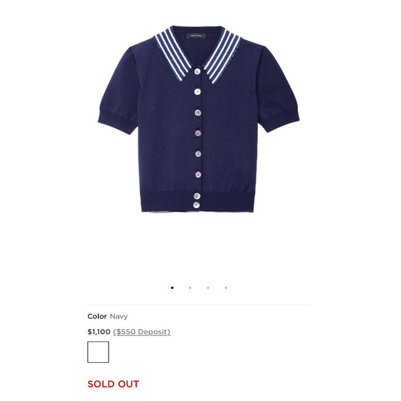 Marc Jacobs sequin collar crop cardigan - Picture 8 of 8